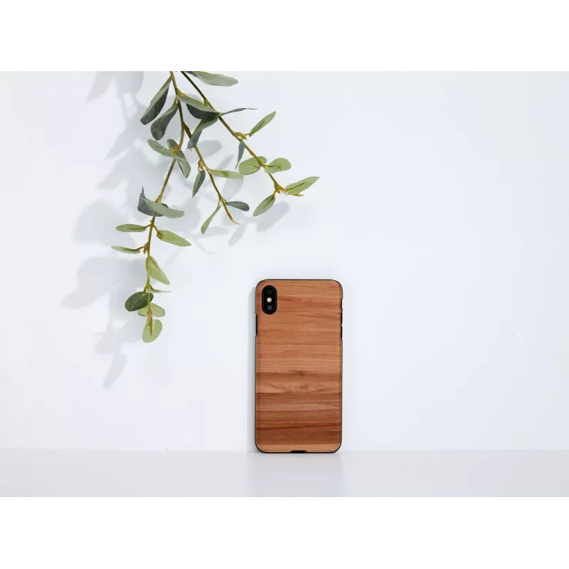 Smartphone-Hülle man and wood für iPhone XS Max — Cappuccino Schwarz Schutzhülle