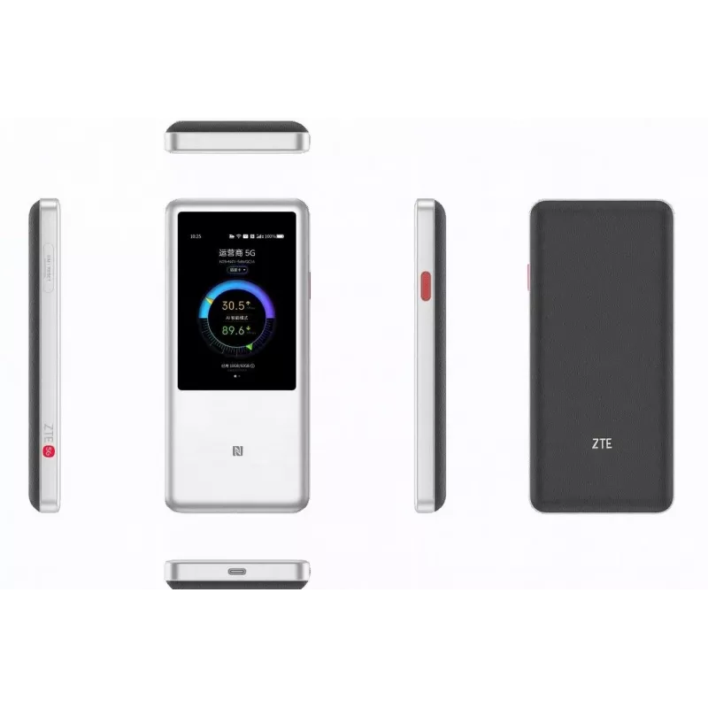 ZTE U60 (MU5251D) 5G mobiler Hotspot-Router, Wi-Fi 7, Weiß