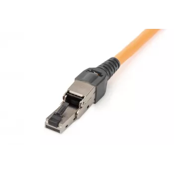 Digitus CAT 6A Feldkonfektionsstecker, biegsam, STP, mit Staubschutzkappe, DN-93636