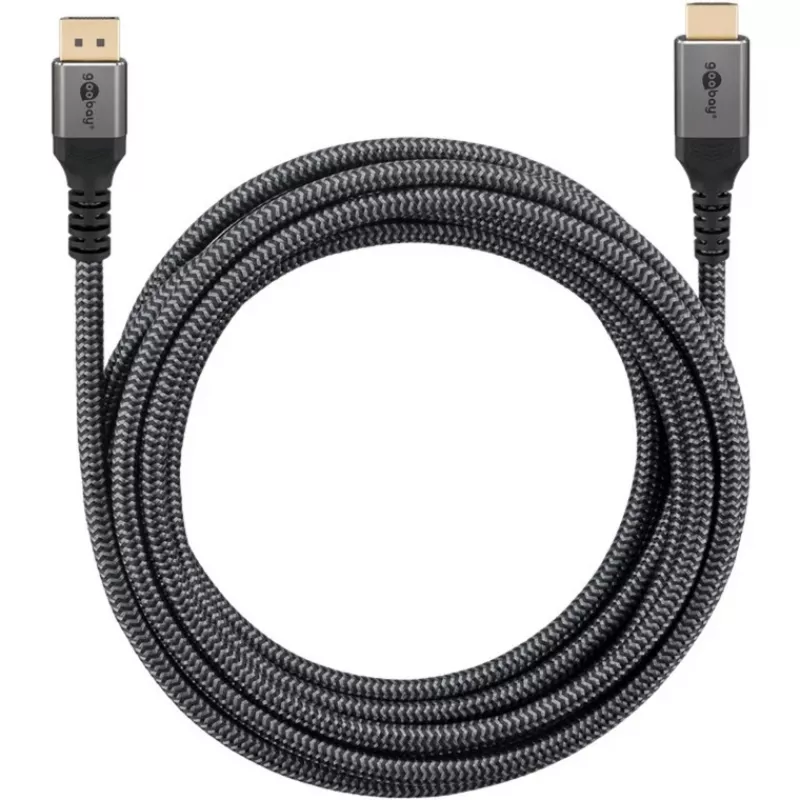 Goobay 65269 Video-Kabel-Adapter 2 m DisplayPort HDMI Grau (65269)