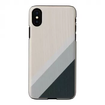 Smartphone-Hülle man and wood für iPhone X/XS — grau Anzug, schwarz