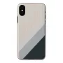 Smartphone-Hülle man and wood für iPhone X/XS — grau Anzug, schwarz