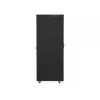 Lanberg FF01-8042-12BL 19-Zoll-Serverschrank freistehend 42U, 800x1000x2127,5 mm, Glastür, LCD, IP20, zerlegt geliefert, Schwarz