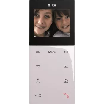 Gira 123903 Wohnungsstation Video AP Plus, Aufputz, System 55, Reinweiß