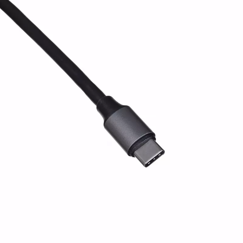 Unitek H1112F aktiver USB-C-Hub, 6 Ports, 5 Gbit/s, HDMI 4K@30Hz, RJ-45, 2x USB-A, 2x USB-C, PD 100 W, Aluminium, grau