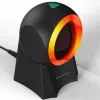 Qoltec 50857 kabelgebundener Tisch-Barcodescanner, 1D/2D, QR, USB, 1,75 m Kabel