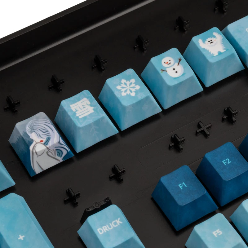 Keycap-Set Traitors YUKI ONNA (CH) – skulptiertes Keycap-Kit für mechanische Tastaturen, Cherry-Profil