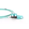 DIGITUS Professional - Patchkabel - SC Multimode (M) zu SC Multimode (M) - 2 m - Glasfaser - 50/125 Mikrometer - OM3 - halogenfrei - aquamarin