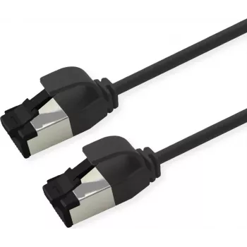 ROLINE U/FTP Patchkabel Cat.8.1 LSOH schlank schwarz 1m (21.15.3263)