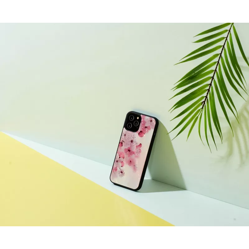 Schutzhülle iKins für Apple iPhone 12 / 12 Pro — Kirschblüten-Design