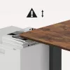 Ergo Office elektrisch höhenverstellbarer Schreibtisch, max. Höhe 1160 mm, max. - 80 kg, ohne Sitz-Steh-Tischplatte, schwarz, ER-400 B