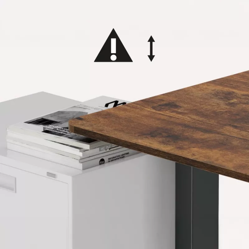 Ergo Office elektrisch höhenverstellbarer Schreibtisch, max. Höhe 1160 mm, max. - 80 kg, ohne Sitz-Steh-Tischplatte, schwarz, ER-400 B