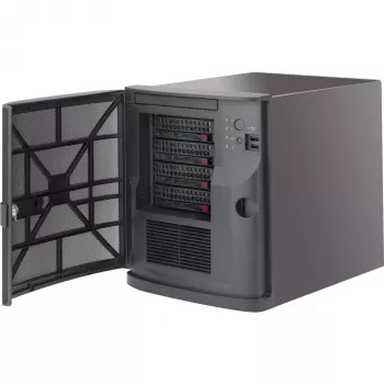 Super Micro Supermicro SC721 TQ-350B - Tower - Mini-ITX 350 Watt (ATX) - Schwarz - USB (CSE-721TQ-350B)