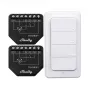 Shelly WiFi Controller Set Shutter BLU RC Button 4 — smartes Relais für Rollläden und Jalousien