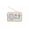 Denver TR-63LW Radio Personal Analog Bamboo, Silber