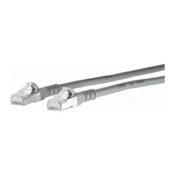 METZ CONNECT - Patchkabel - RJ-45 (M) auf RJ-45 (M) - 20 cm - S/FTP - CAT 6a - IEEE 802,3u/IEEE 802,3ab/IEEE 802,3an/IEEE 802,3af/IEEE 802,3at - Halogenfrei, rastnasenfrei, Litze - G