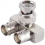 ShiverPeaks 98820-1 BNC-Adapter, 1 BNC-Stecker auf 2 BNC-Buchsen