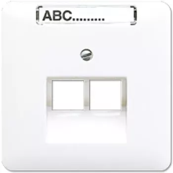 Jung CD 569-2 NAUA WW Abdeckung für zwei IAE/UAE-Dosen, weiß