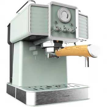 Cecotec 1576 Power Espresso 20 Tradizionale Light Espressomaschine, 20 bar, 1350 W, 1,5 l, Hellgrün