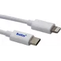 USB-C-auf-Lightning-Kabel helos 718011 – 1 m, weiß, Datensynchronisation und Laden