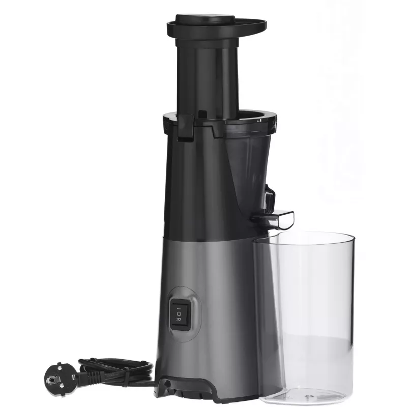 Severin ES 3571 Slow Juicer Entsafter, 150 W, Schwarz/Metallic
