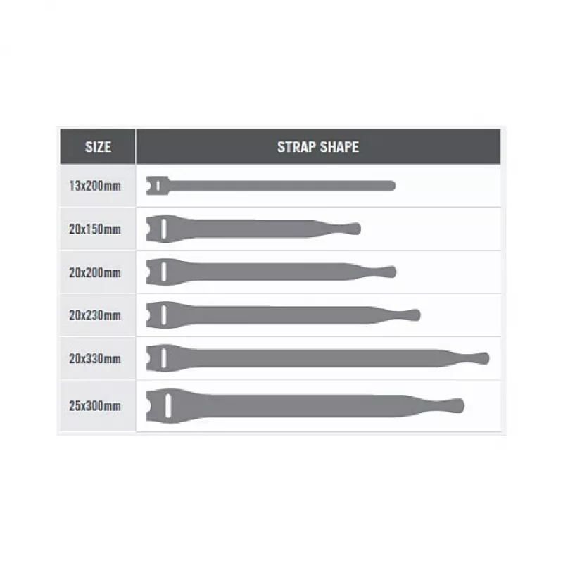 Wiederverwendbarer Kabelbinder Velcro ONE-WRAP 330×20 mm Polypropylen Velcro Lila, 100 Stück