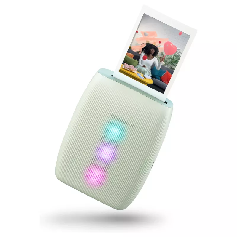 Fujifilm instax mini Link 3 EX D 16832156 Drucker, 800 x 600 DPI, Drucke 6,2 x 4,6 cm, Bluetooth, Salbeigrün