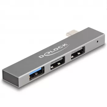 DeLOCK 3 Port schlank USB Hub USB Type-C 10 Gbps 2 x USB 2.0