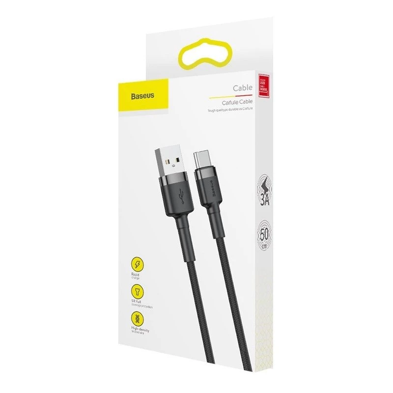 Baseus Cafule USB auf USB-C 3A 1m (grau-schwarz)