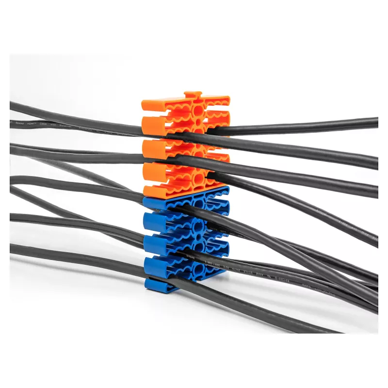 Kabelhalter DeLOCK 66325 blau 24 Kabeleingänge