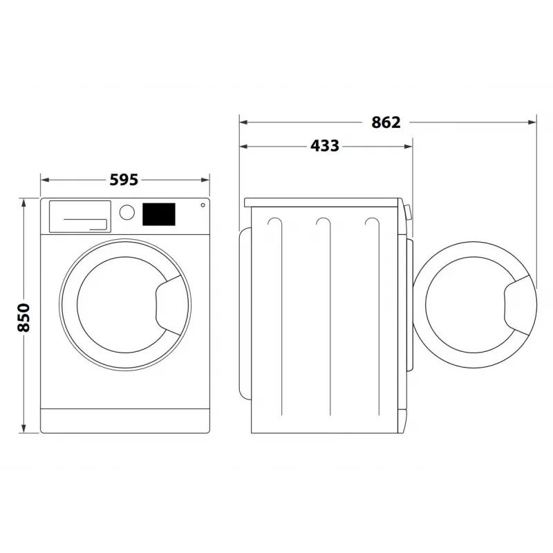 Waschmaschine Indesit MTWSA 61294 W PL 1200 U/min 6 kg