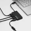 Akyga AK-AD-52 Aktiver USB-C-Hub, USB-C (M) auf 4x USB-A (F), USB 3.1, 20 cm