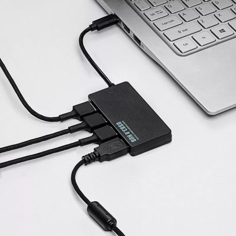 Akyga AK-AD-52 Aktiver USB-C-Hub, USB-C (M) auf 4x USB-A (F), USB 3.1, 20 cm