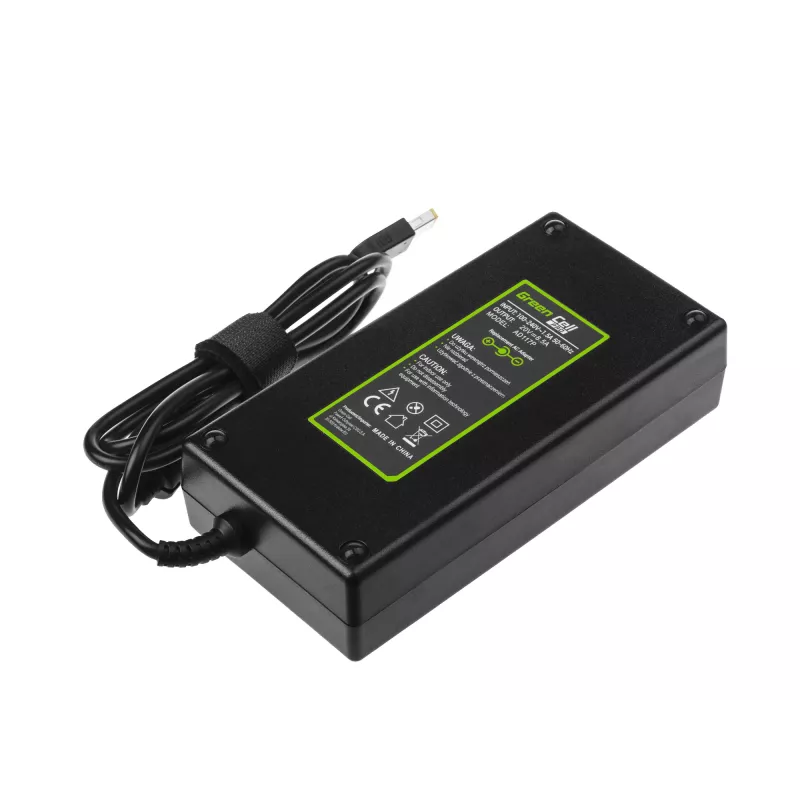 Netzteil Green Cell AD117P 170W 20V 8,5A für Lenovo-Laptops, Innenbereich AC/DC, schwarz