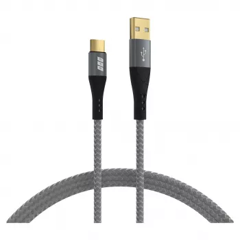 EFB Elektronik USB-A-auf-USB-C-Kabel 60 W QC 3 A Grau – Kabel – Digital/Daten (USB-AC-00002)