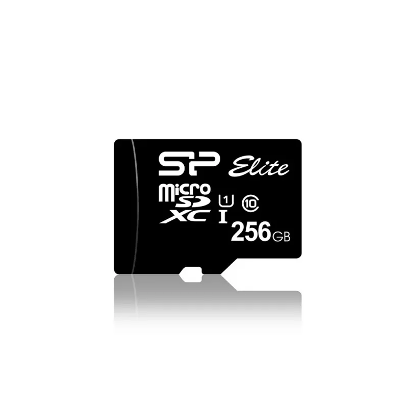 MicroSDXC-Speicherkarte Silicon Power Elite 256 GB UHS-I Class 10 U1 85 MB/s mit SD-Adapter