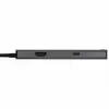 Unitek H1112F aktiver USB-C-Hub, 6 Ports, 5 Gbit/s, HDMI 4K@30Hz, RJ-45, 2x USB-A, 2x USB-C, PD 100 W, Aluminium, grau