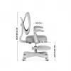 Bürodrehstuhl mark adler Junior 4.6 Grau — kompakter ergonomischer Arbeitsstuhl