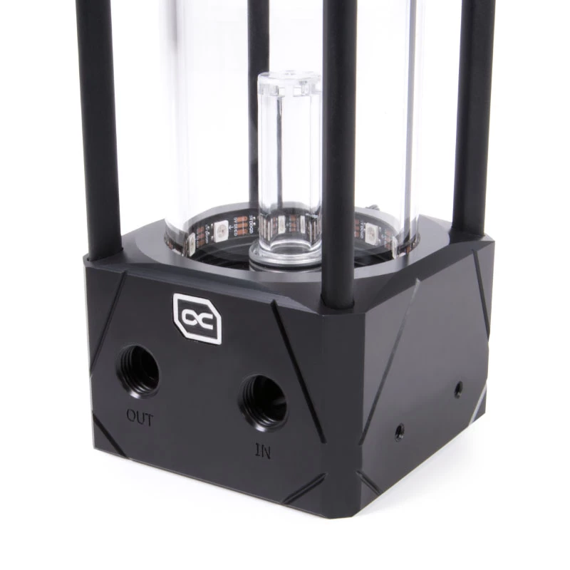 Alphacool Eisbecher Aurora D5 250 mm Ausgleichsbehälter inkl. VPP Apex D5 Pumpe, Acetal/Glas (13326)