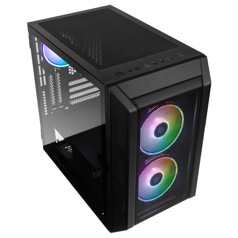 Kolink Citadel Mesh RGB Micro-ATX-Gehäuse – Schwarz