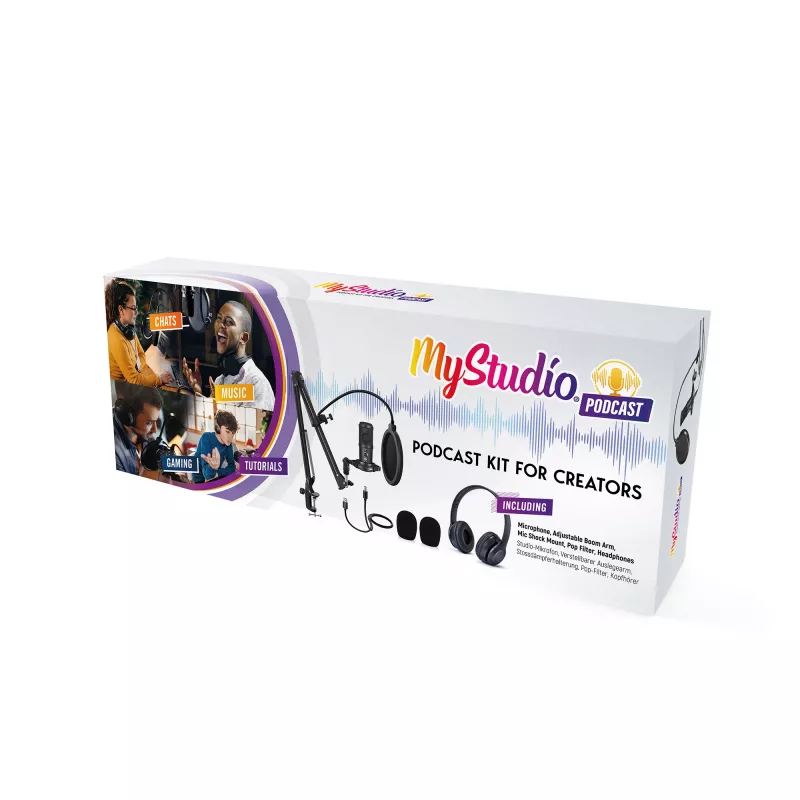 Studiomikrofon Easypix 62021 Schwarz