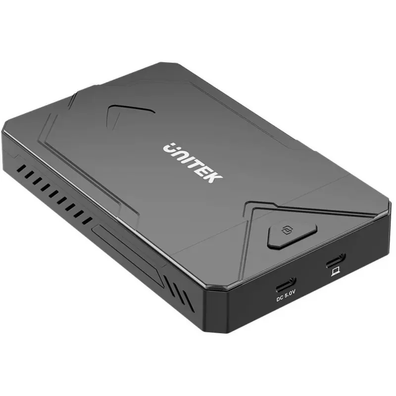 Externes Speichergehäuse Unitek S1229CBK01 für M.2 NVMe und SATA SSD, Schwarz
