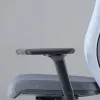 Up Up Athene ergonomischer Bürostuhl Schwarz, Grau + Blauer Stoff