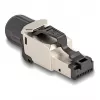 DeLOCK 86016 Drahtverbinder RJ45/LSA Schwarz Silber Stecker