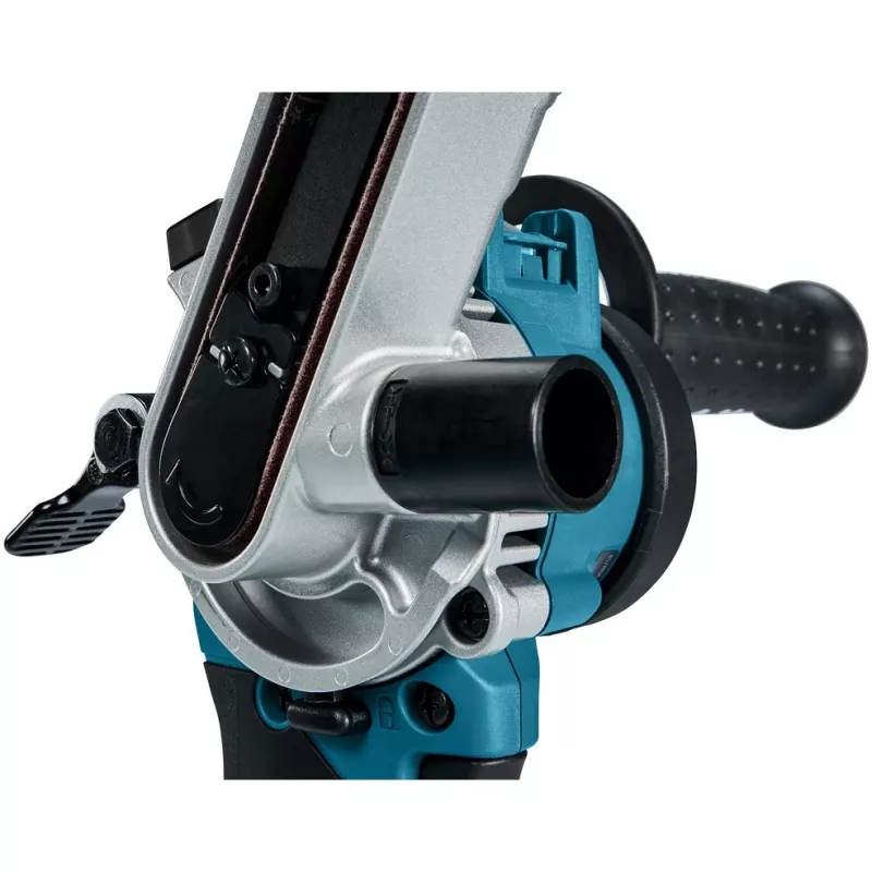Makita DBS180Z Akku-Bandfeile, 18 V, Schwarz/Blau (ohne Akku)