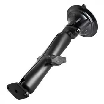 Saugnapf-Doppelkugelhalterung RAM Mounts Twist-Lock, Aluminium, schwarz