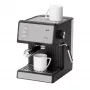 Jata JECA2525 Espressomaschine, 20 bar, 850 W, 1,8 l Wassertank, Dampfrohr, Schwarz / Edelstahl