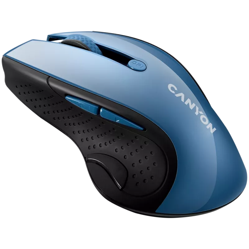 CANYON Maus MW-01 BlueLED kabellos Blau Grau