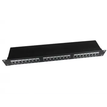 Gembird Cablexpert 1U Rackmontierbares Patchpanel Cat5e Schwarz