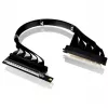 Thermaltake PCI-E 4.0 Dual-90-Grad-Riser-Kabel, 40 cm, Schwarz